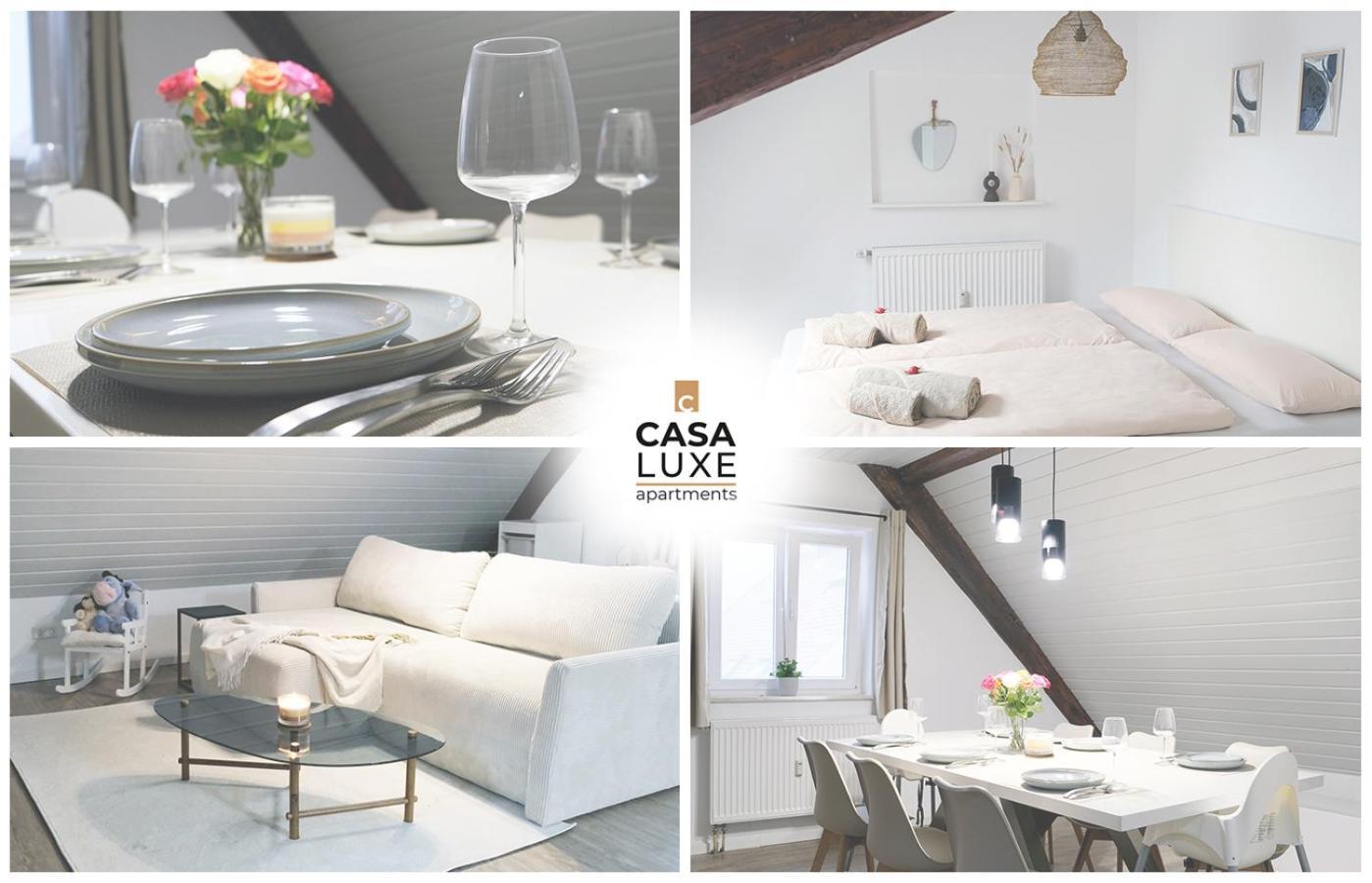 Casa Luxe - 80Qm - Stadtmitte - Familienfreundlich - Parkplatz - 5Km Zum Legoland Günzburg Eksteriør billede